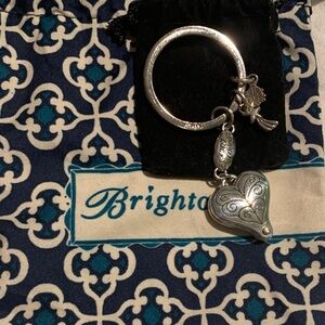 Brighton Good Luck Silver Keyring Charms